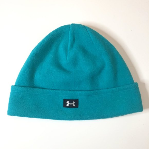 3/$ 15 Under Armour Women's Turquoise Coldgear Running Beanie Hat - Picture 1 of 4